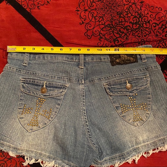 Light Blue Faded Denim Shorts (Size 13) - Picture 4 of 4